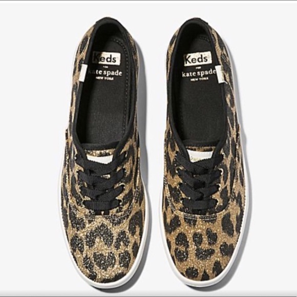 Keds x kate spade New York Glitter Leopard sneaker
